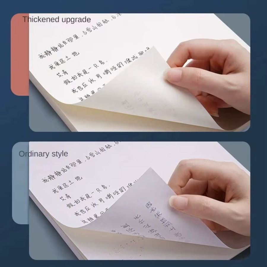 40 oder 100 Blatt leeres Entwurfspapier in Beige, A4 oder B5, blankes Kunstdruckpapier und Malzubehör zur Augenschonung - Bild 4