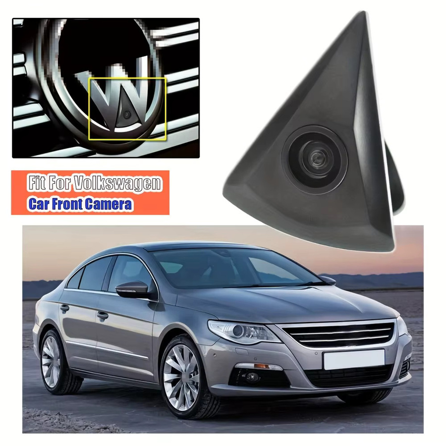 QueenDer Vorderansichtkamera für VW-Modelle in Schwarz mit eingebettetem Logo - Bild 4