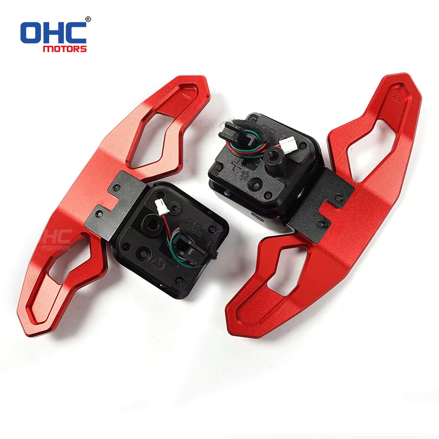 OHC Aluminium All-Magnetische Schaltwippen für Audi B8 S5 SQ5 SQ7 SQ8 RS2 RS3 RS4 RS5 A1 A2 A3 A4 A5 A8 Q2 Q3 Q4 Q5 Q7 Q8 S2 S3 S4 in Silber und Blau - Bild 3