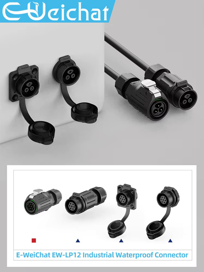 LP16 Luftfahrt Steckdose Wasserdicht M16 Flansch Buchse mit 3-Pin Solder Draht Joint in Schwarz - Bild 4