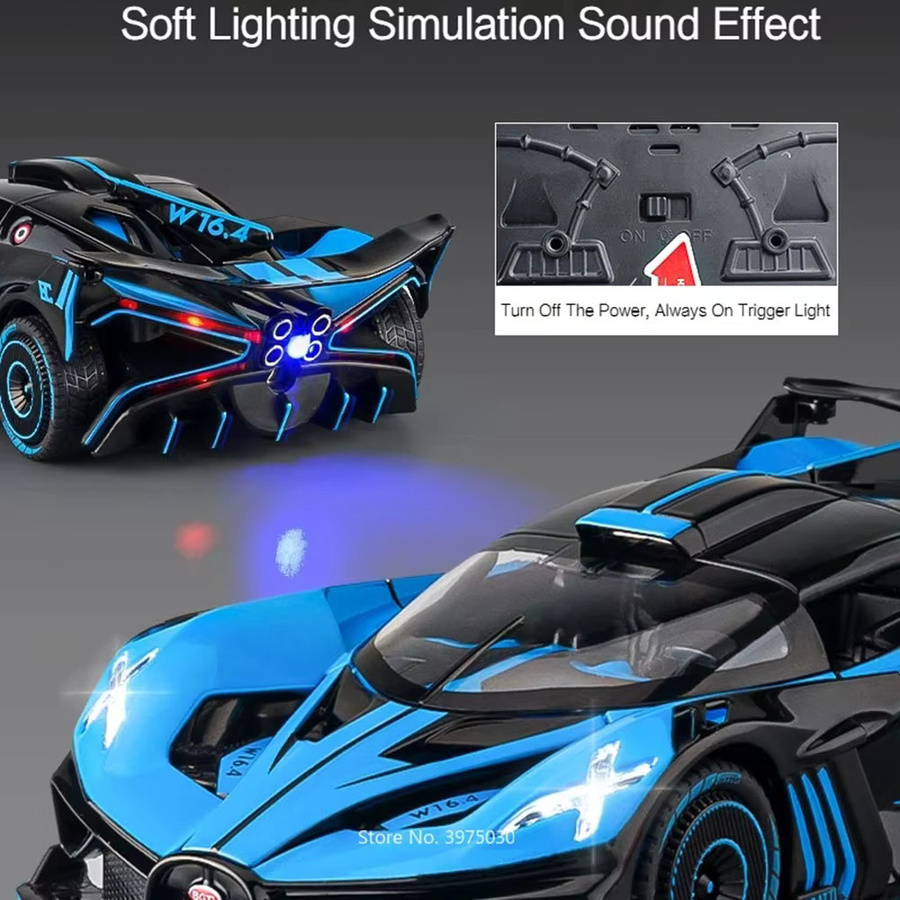 RMZ city Bolide GTR Sprühbares Automodell, Maßstab 1:24, Rennwagen Modelle - Bild 5