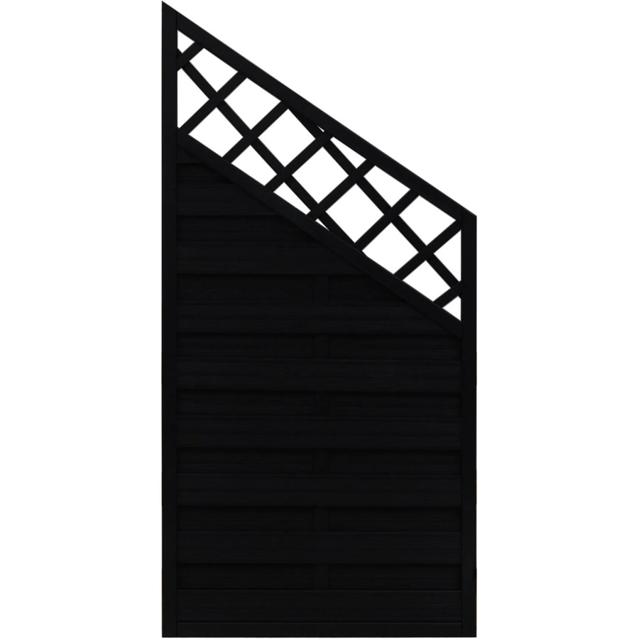 Sichtschutzzaun-Element Country von Andrewex aus Holz in Anthrazit, blickdicht und 3-fach lasiert, Höhe: 180 cm, Breite: 120 cm - Bild 2