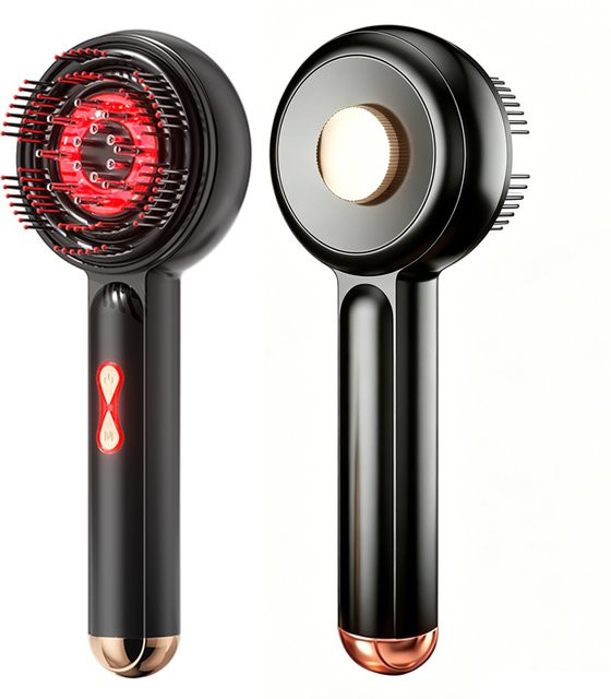 Raiuleko Elektrischer Rotlicht-Vibrations-Massagekamm für Kopfhaut und Haare - Bild 1