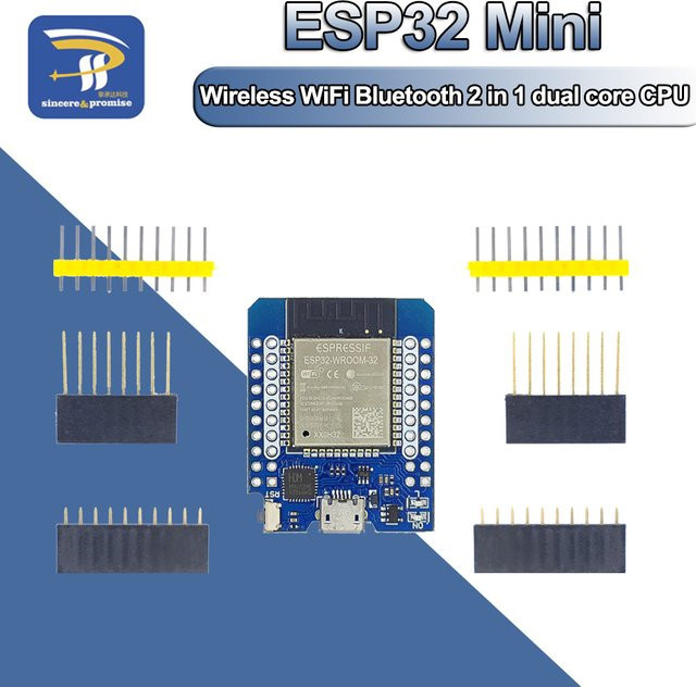 Wemos Mini D1 ESP8266 und ESP32 Entwicklung Board Modul mit WiFi und Bluetooth für Arduino inklusive Pins - Bild 1