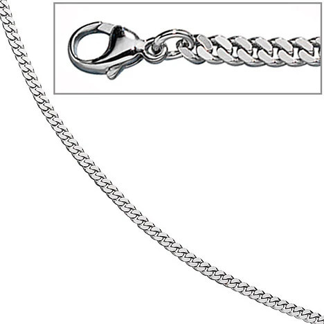 Colfem Panzerkette 585 Weißgold, massiv, 3,3 mm, 50 cm, Unisex - Bild 1