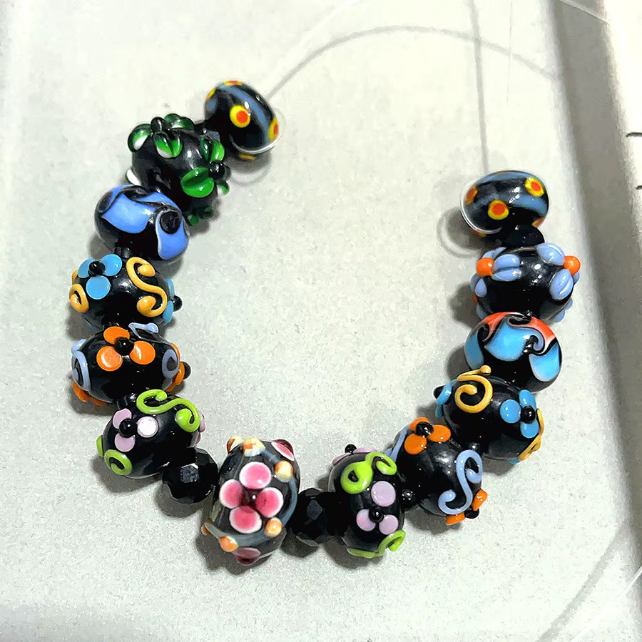 OLINGART Glas Perlen, Lampwork, Retro, Charme DIY - Bild 1