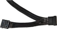 be quiet! S-ATA Kabel Set, Schwarz, 2 Stück, Länge: 40 cm - Bild 1