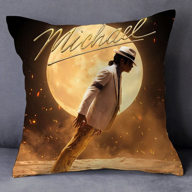 Potdemiel Kissenbezug Michael Jackson King of Pop, Motiv Grafik, Mehrfarbig, B/T: 45 x 45 cm - Bild 1