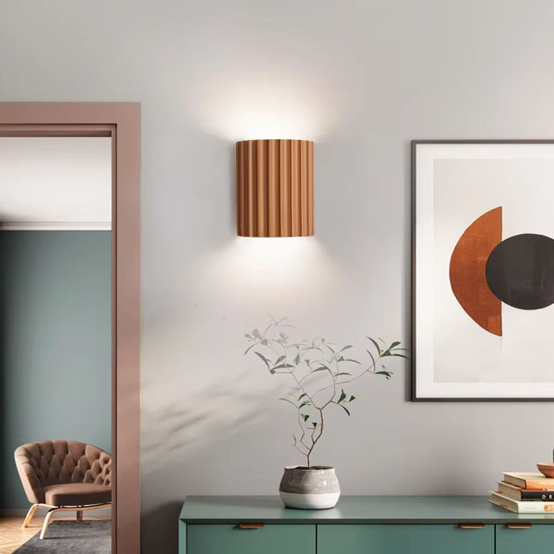 Nordic Lava Ball Wandlampe aus Harz in Weiß für Schlafzimmer und Wohnzimmer - Bild 2