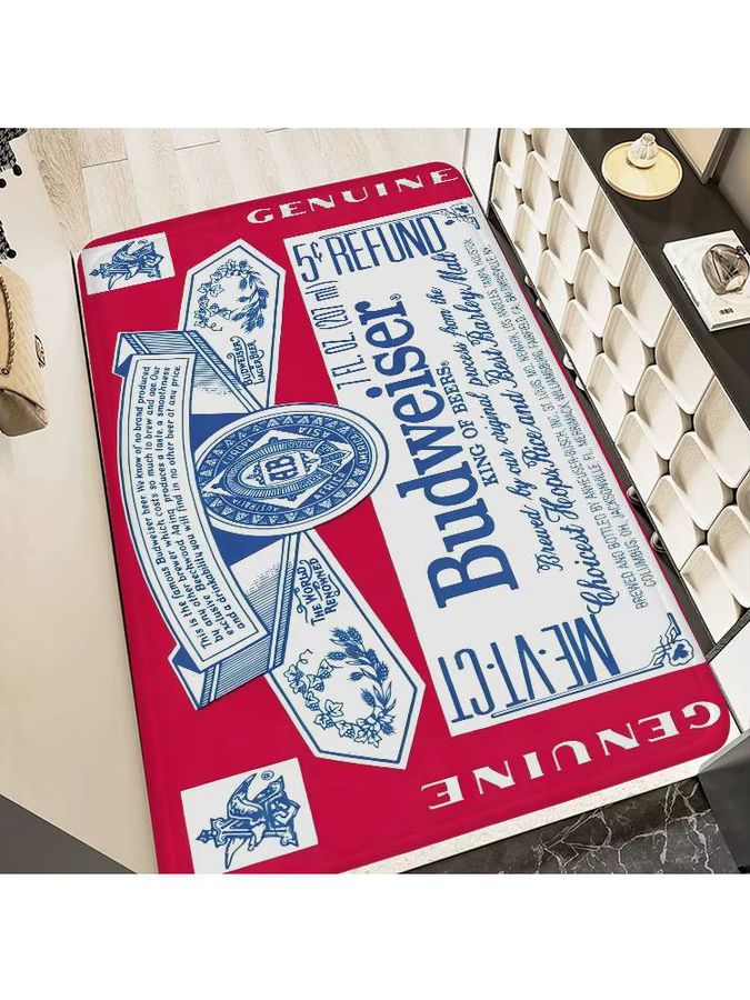 Budweiser Bier Fußmatte, rutschfest und waschbar für Wohnzimmer, Küche oder Flur - Bild 6