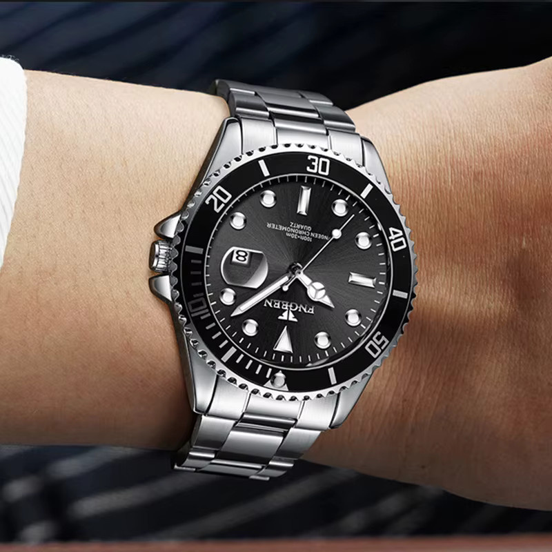 FNGEEN Armbanduhr Quarz, Edelstahl, Silber, Herren - Bild 6