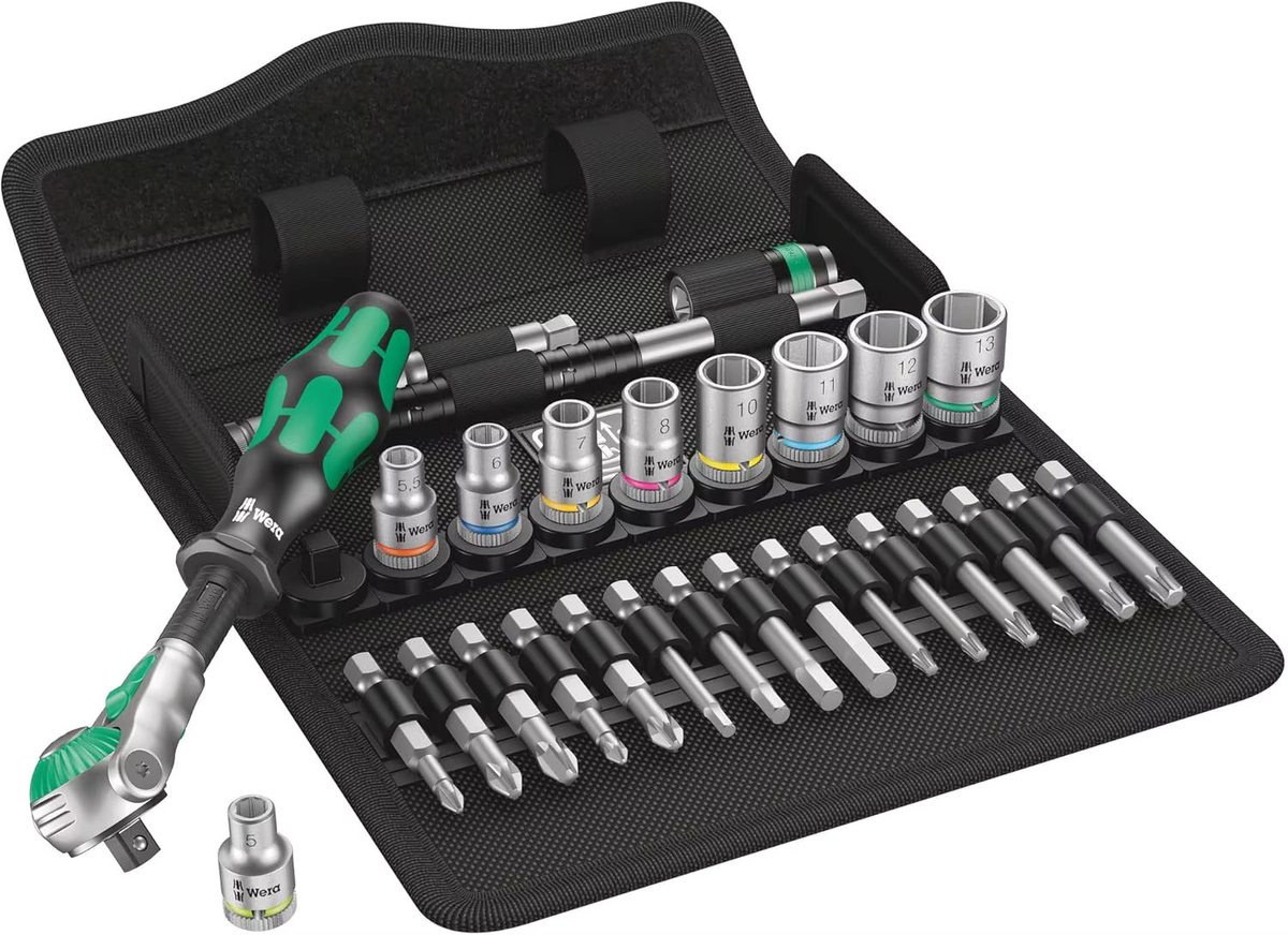 Wera Zyklop Speed Steckschlüsselsatz 8100 SA metrisch 1/4 Zoll, 28-teilig - Bild 2