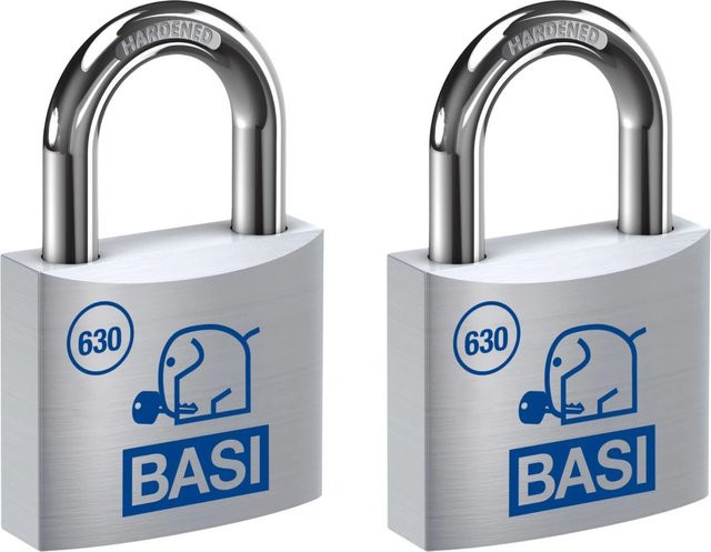 BASI Vorhangschloss Set mit 2x VHS 630, Gleichschließend, Aluminiumgehäuse, Farbe: Silber, Breite: 30 mm - Bild 1