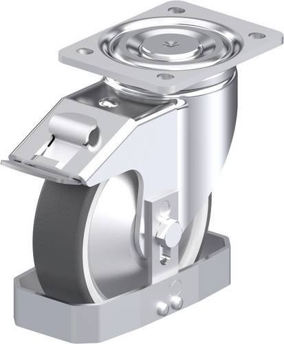 Blickle LH-POTH 160K-FI-FA-FS Stahlblech-Lenkrolle in Silber, Rad-Durchmesser: 160 mm, Tragfähigkeit: 550 kg - Bild 1