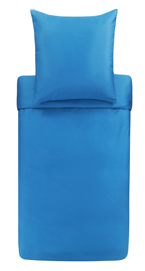 Bassetti Mako-Satin Bettwäsche GF UNI 1348 Avio in Blau - Bild 1