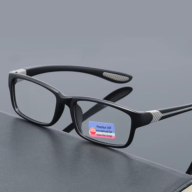 GTAF Brille, Vollrand, rechteckig, Kunststoff, schwarz - Bild 3