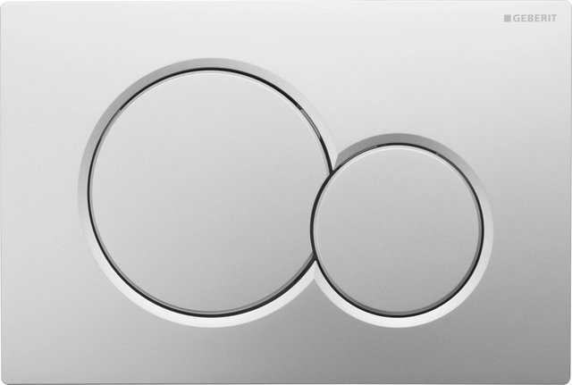 Geberit Betätigungsplatte Sigma 01 mit 2-Mengen-Spülung in Chrom Matt - Bild 1