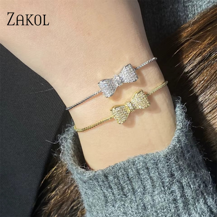 ZAKOL Armband, Schleife, Zirkonia-Kristall, Damen - Bild 2