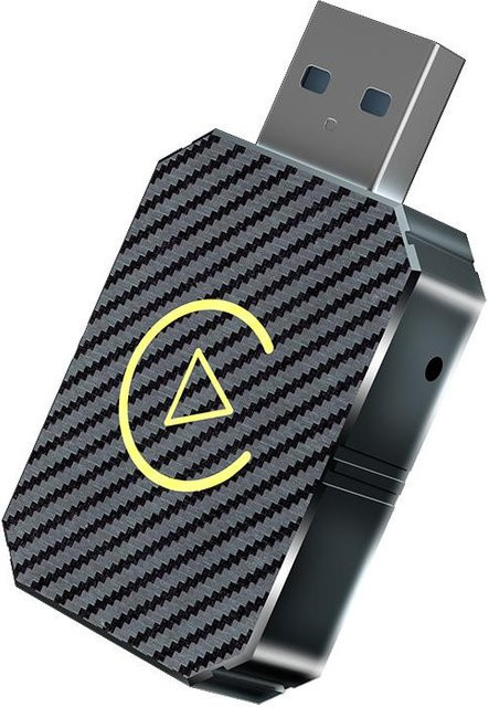 YJMP Mini Drahtloser CarPlay Adapter und Android Auto Dongle Smart Ai Box für VW, Hyundai, Jeep und Benz, Farbe: Grau - Bild 1