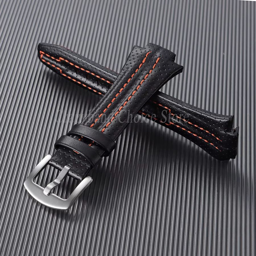 Crazyband Uhrenarmband Echtleder, Schwarz, Business - Bild 2