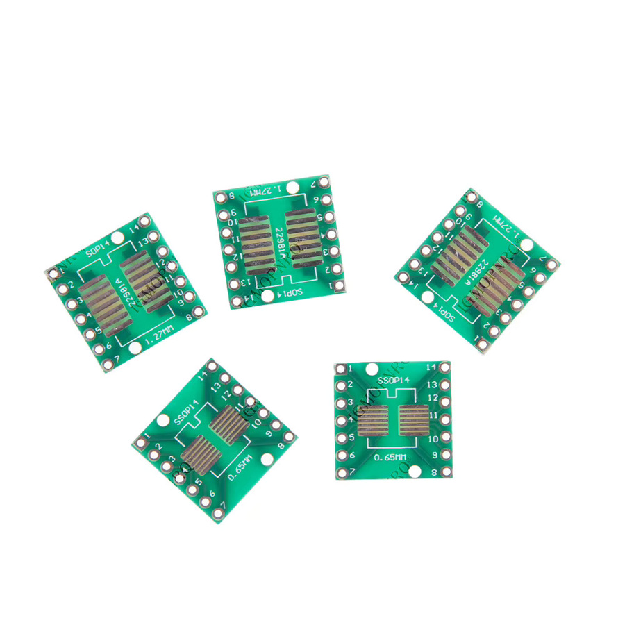 30er Set PCB Adapter Board Kit SMD zu DIP Konverter Platten in Grün für FQFP SOP8 SOP14 SOP16 SOP20 SOP28 - Bild 2