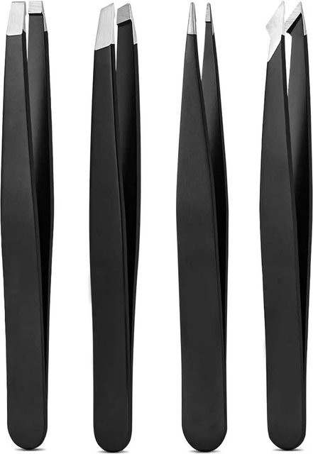 YJYIBEI Pinzetten-Set, Edelstahl, Gesicht, Unisex - Bild 1