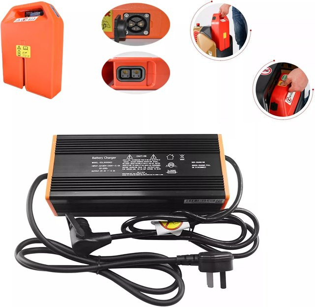 NOBLIFT EDGE PTE15N Lithium-Batterie-Ladegerät 24V 8A, schwarz, IP67 wasserdicht und staubdicht - Bild 1
