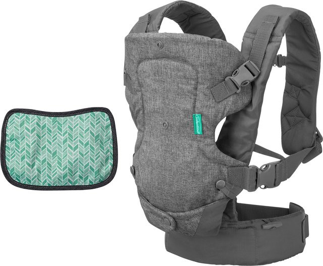 Infantino Babytrage Flip Buckle Carrier in Grau aus Baumwolle und Polyester mit verschiedenen Tragemöglichkeiten - Bild 1