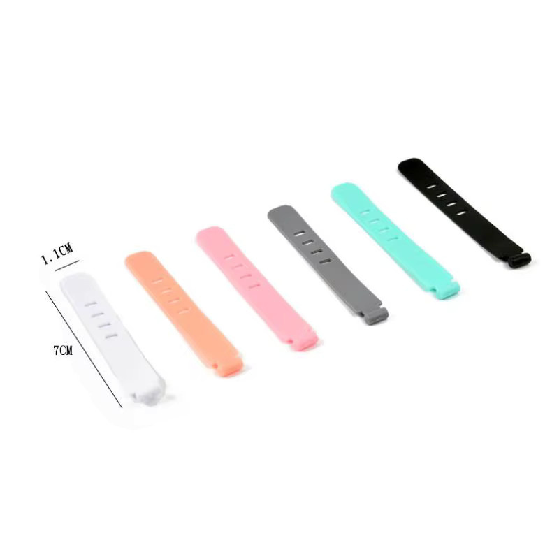 Silikon Kabelorganisator und Kabelbinder Set zur Kabelverwaltung in Schwarz und Multicolour - Bild 2