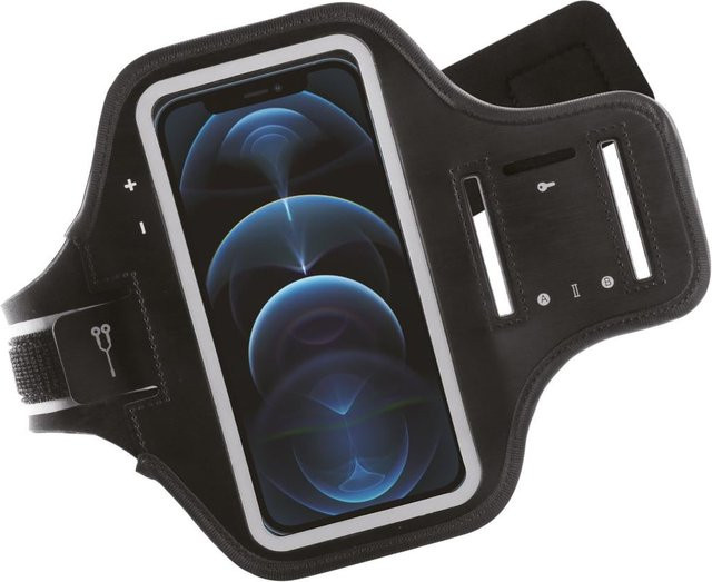 Vivanco Sport Armband in Schwarz für Smartphones bis zu 6,5 Zoll, Größe XL - Bild 1