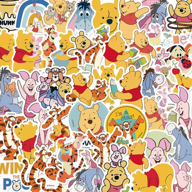 Disney Winnie the Pooh Cartoon-Aufkleber, 10-teiliges Set, multicolor - Bild 1