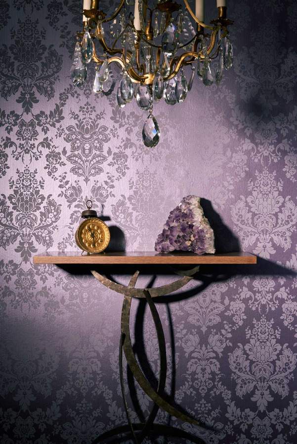 Cole & Son Tapete Giselle Purple Floral Abstract Non-Woven Classic - Bild 1