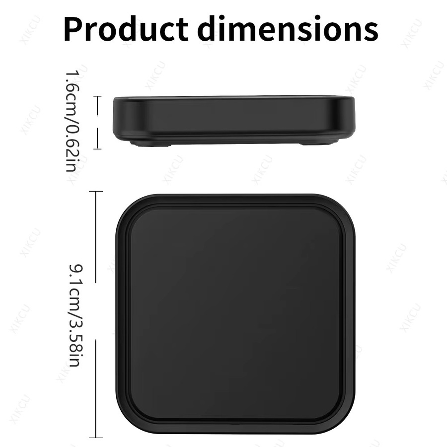 VIKEFON Kabelloses Ladegerät mit Kühlöffnung für iPhone, Samsung und Xiaomi in Schwarz - Bild 6