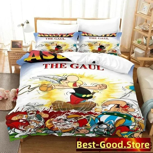 Lodestar Bettwäsche-Set Asterix 3D-Druck mit Bettbezug und Kissenbezug, Mehrfarbig, B/H: 200 x 230 cm - Bild 1