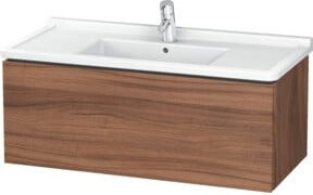 Duravit L-Cube Waschtischunterschrank wandhängend, Farbe Nussbaum Natur, B: 102 cm, T: 46,9 cm, H: 40,8 cm - Bild 1