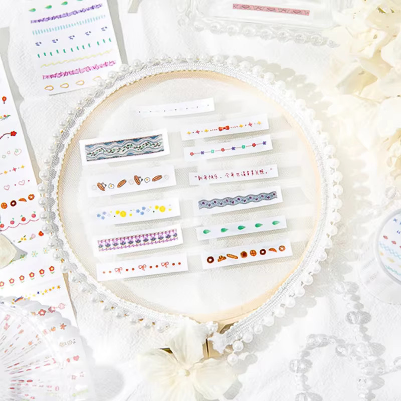 Mr. Paper Cute Lines Washi Tape Multicolour 200 cm pro Rolle für DIY Dekoration und Geschenke - Bild 1