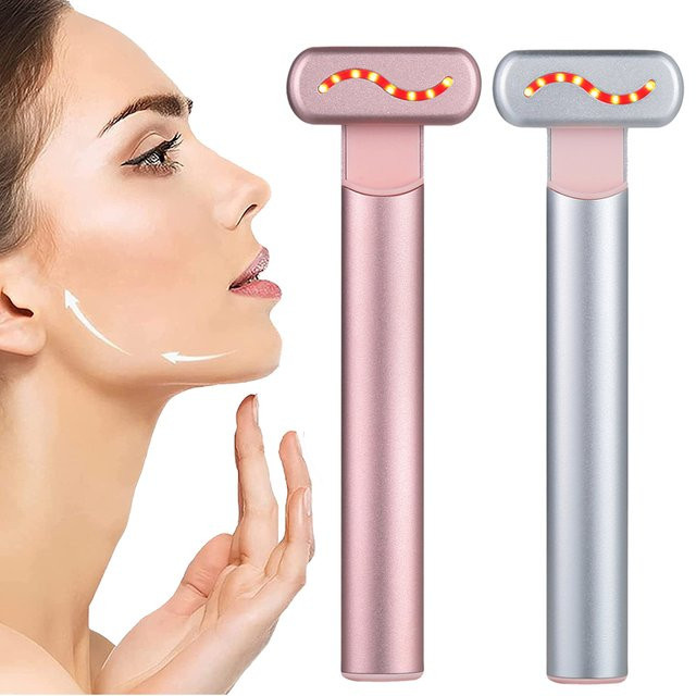 Windaily EMS Mikrostrom Facelifting Gerät mit Rotlicht, Gesicht und Augen, Unisex - Bild 1