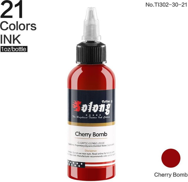 Solong Tattoo LLC Tattoo-Tinte Cherry Bomb, 30 ml - Bild 1