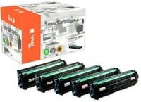 Peach S504 Toner Spar Pack Plus 5er Set (2x Schwarz, Cyan, Magenta, Gelb) für Samsung CLP-410, CLP-415N und CLP-415NW, ersetzt Samsung CLT-P504C und SU400A, wiederaufbereitet - Bild 1