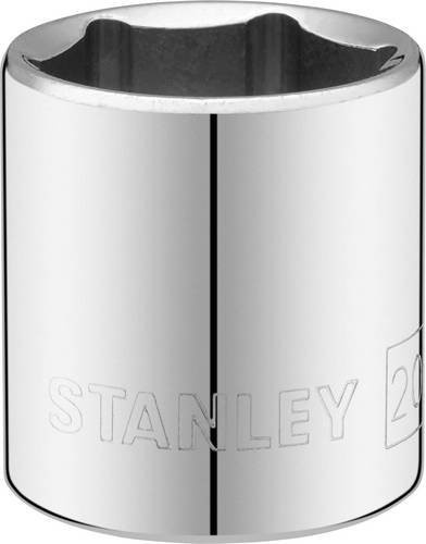 Stanley 3/8 Zoll 6-Kant Stecknuss in Silber, 20 mm - Bild 1