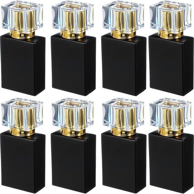 FIGHTYU Parfümflaschen, 8er-Pack, 30 ml, Schwarz, Glas - Bild 1