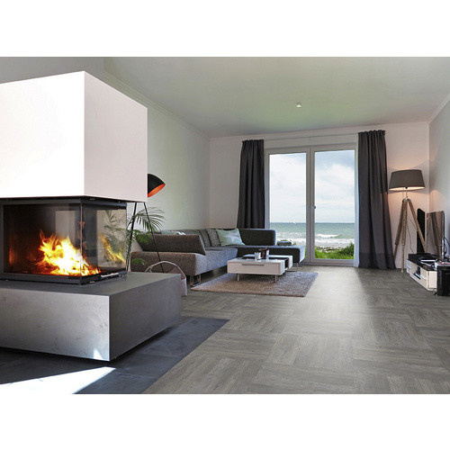 SLY Vinylboden Herringbone in Holzoptik Corse Grau, Länge: 72 cm, Breite: 12 cm, Höhe: 0,8 cm - Bild 2
