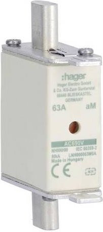 Hager NH-Sicherung 63A, 3 Stück, Weiß - Bild 1