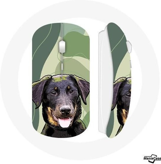Ergonomische kabellose Maus von Beauceron in Schwarz mit USB-WLAN-Dongle für Mac und PC - Bild 1