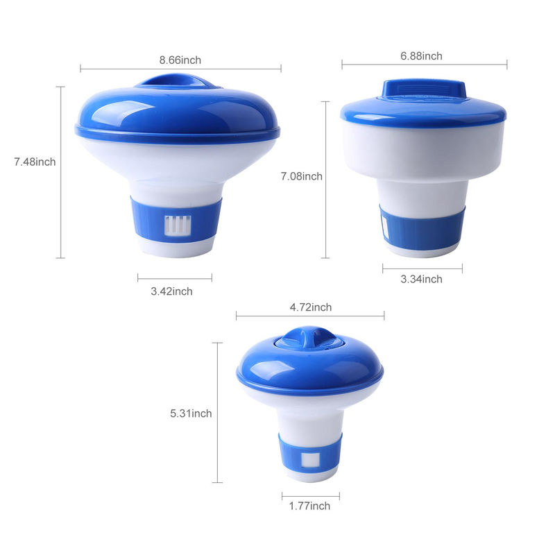 TOMTOP JMS Schwimmender 5-Zoll-Pool-Chemikalienspender in Blau zur Chlor- und pH-Wert-Regulierung für Pool und Spa - Bild 10