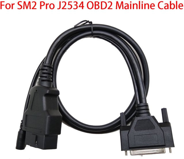 OBDOK SM2 Pro J2534 OBD2 Mainline-Kabel in Schwarz für ECU-Programmierung und Autodiagnose - Bild 1
