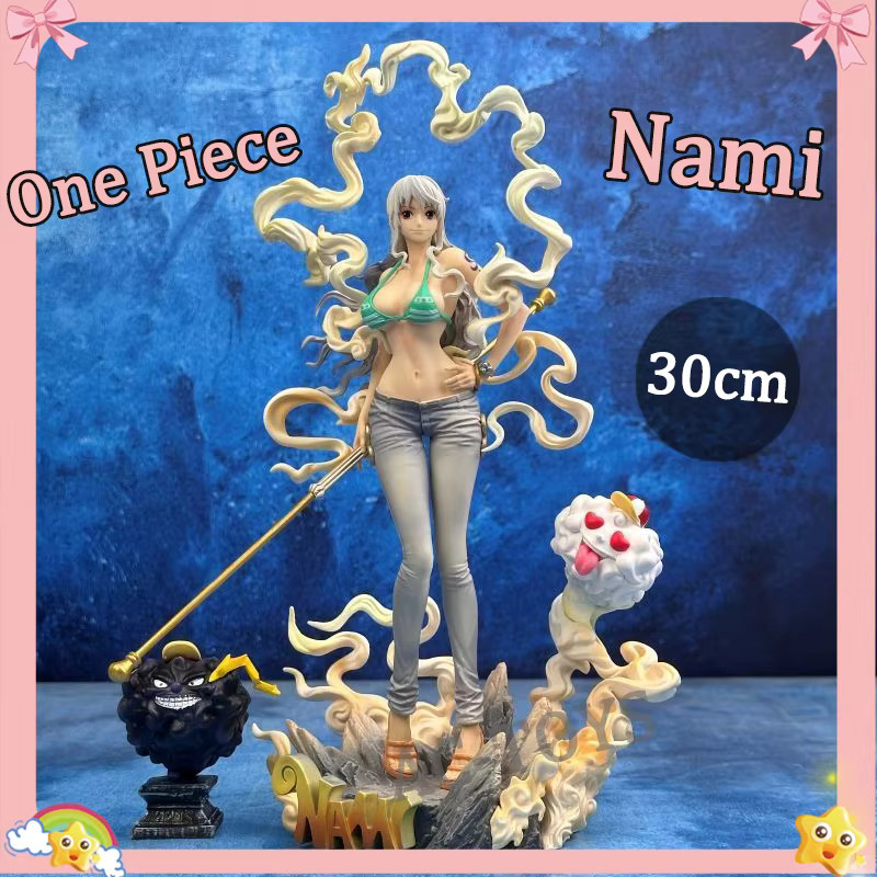 Bandai One Piece Nami Statue Wano Arc, Anime Desktop-Dekoration, 30cm - Bild 2