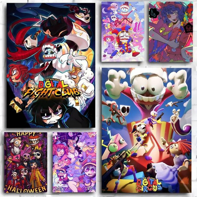Kayou Anime The Amazing Digital Circus Poster Kunstdruck in Multicolor, Rechteckig, Papier - Bild 1