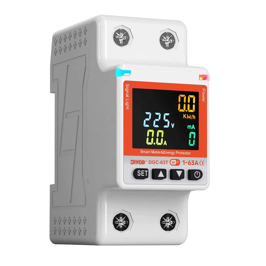 DIY GO TUYA WIFI Smartlife Leistungsschalter mit kWh-Messung und Schutzfunktionen, 1-63A, Weiß - Bild 3