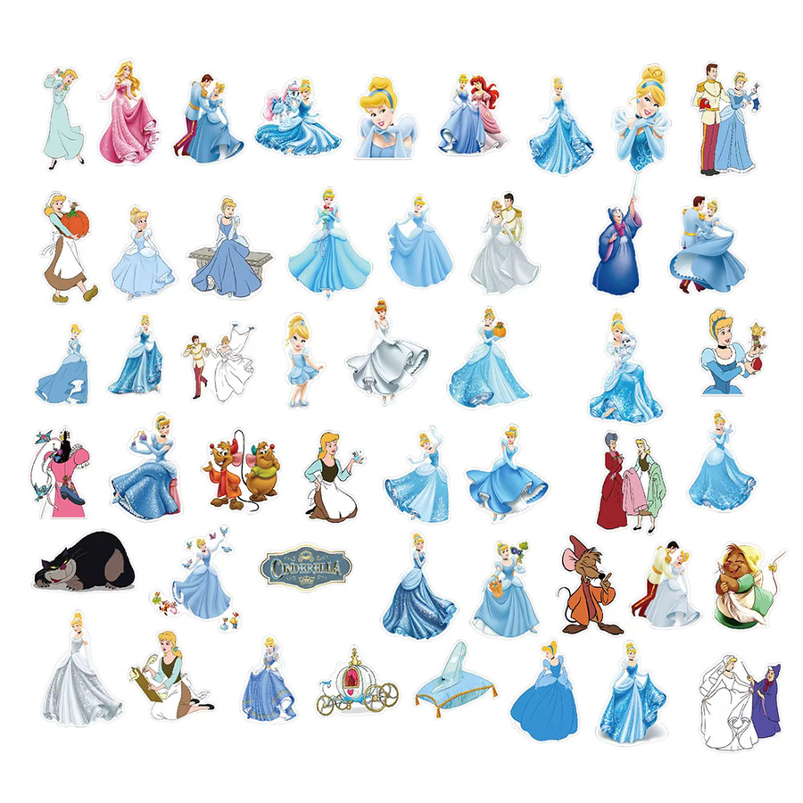 Disney Cinderella Aufkleber, Sticker, 10 Stück - Bild 2